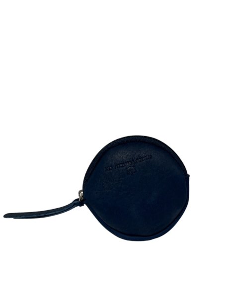 Les Ateliers Foures B06 - CUIR DE VACHETTE - OCÉAN fourès-baroudeuse- porte monnaie rond pmpb-femme