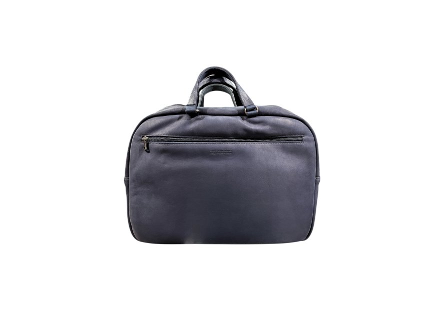 Les Ateliers Foures 9518 - CUIR DE VACHETTE - MARINE porte documents 9518 Porte-documents
