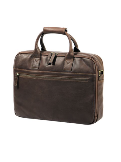 Gerard Henon 5232 - CUIR DE VACHETTE - CHOCOL arizona porte documents 15" sac-business