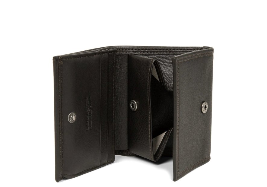 Lancaster 120-10 - CUIR DE VACHETTE - MARR porte monnaie/billet boite soft vintage Portefeuilles
