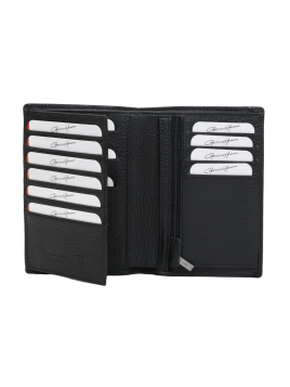 Gerard Henon 33817 - CUIR DE VACHETTE - NOIR gerard henon- amsterdam- portefeuille 2 volets Portefeuilles