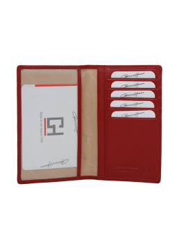 Gerard Henon 33820 - CUIR DE VACHETTE - ROUGE gerard henon- amsterdam - porte papier porte carte Portefeuille Homme