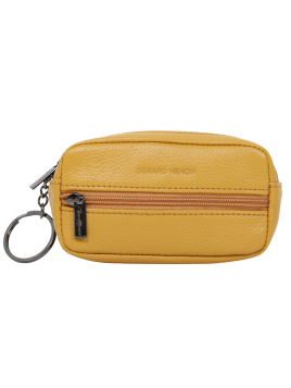 Gerard Henon 33878 - CUIR DE VACHETTE - JAUNE porte monnaie grain de café Porte-monnaie
