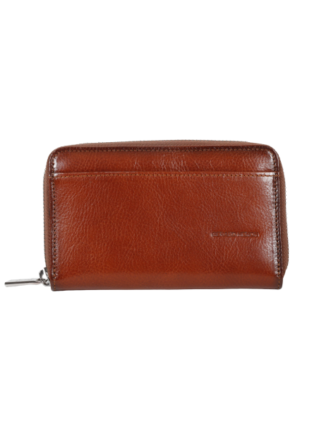 Gerard Henon 3228 - CUIR DE VACHETTE - MARRON porte feuille zippé verone Portefeuilles