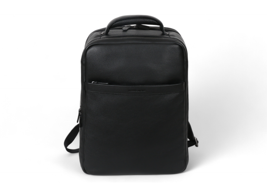 Gerard Henon 6986 - CUIR DE VACHETTE - NOIR sac à dos de voyage henon sac a dos