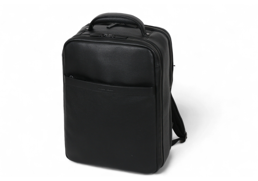 Gerard Henon 6986 - CUIR DE VACHETTE - NOIR sac à dos de voyage henon sac a dos