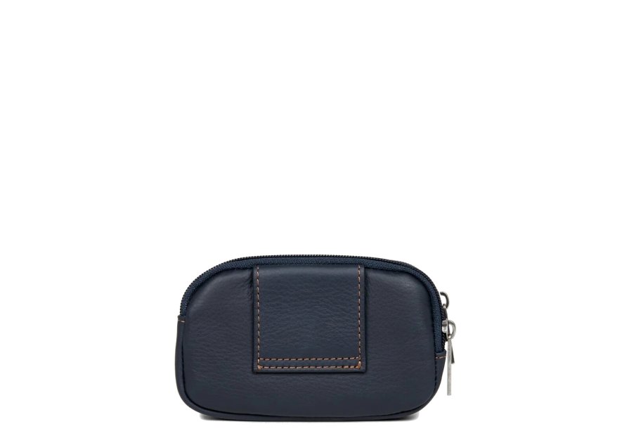 Lancaster 120-09 - CUIR DE VACHETTE - BLEU Lancaster - Soft Vintage Etuis-clés