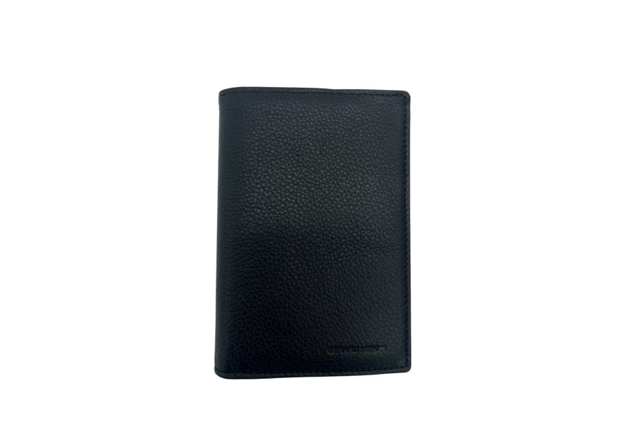 Gerard Henon 33815 - CUIR DE VACHETTE - NOIR gerard henon- amsterdam- porte feuille 3 volets Portefeuilles