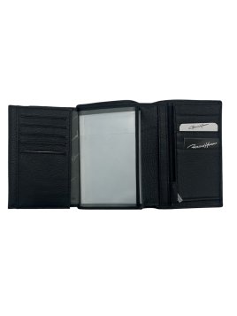 Gerard Henon 33815 - CUIR DE VACHETTE - NOIR gerard henon- amsterdam- porte feuille 3 volets Portefeuilles