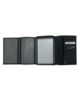 Gerard Henon 33815 - CUIR DE VACHETTE - NOIR gerard henon- amsterdam- porte feuille 3 volets Portefeuilles