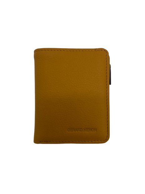 Gerard Henon 33835 - CUIR DE VACHETTE - JAUNE gerard henon- amsterdam- porte monnaie porte carte pm-homme