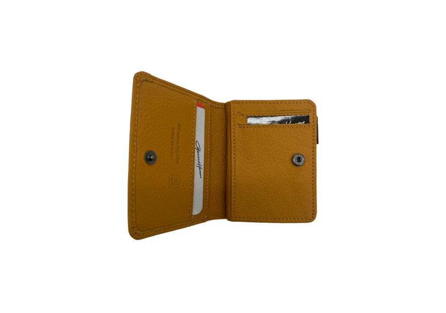 Gerard Henon 33835 - CUIR DE VACHETTE - JAUNE gerard henon- amsterdam- porte monnaie porte carte Porte-monnaie