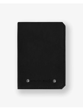 Les Ateliers Foures 949X - CUIR DE VACHETTE - NOIR Portefeuille/Porte-cartes Portefeuilles