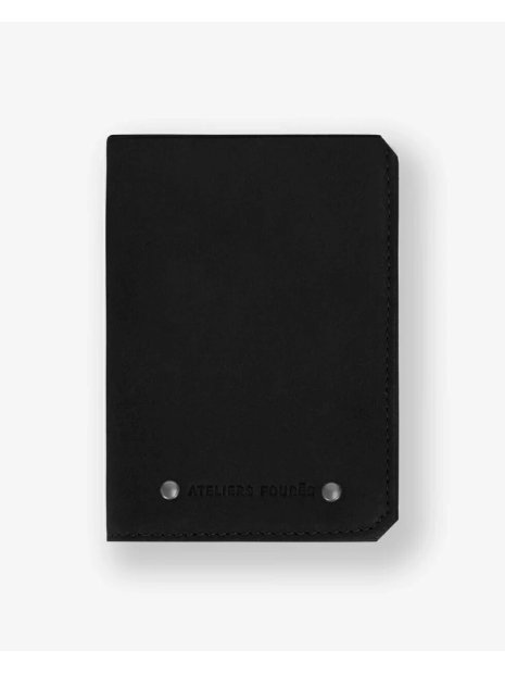 Les Ateliers Foures 949X - CUIR DE VACHETTE - NOIR Portefeuille/Porte-cartes portefeuille-homme