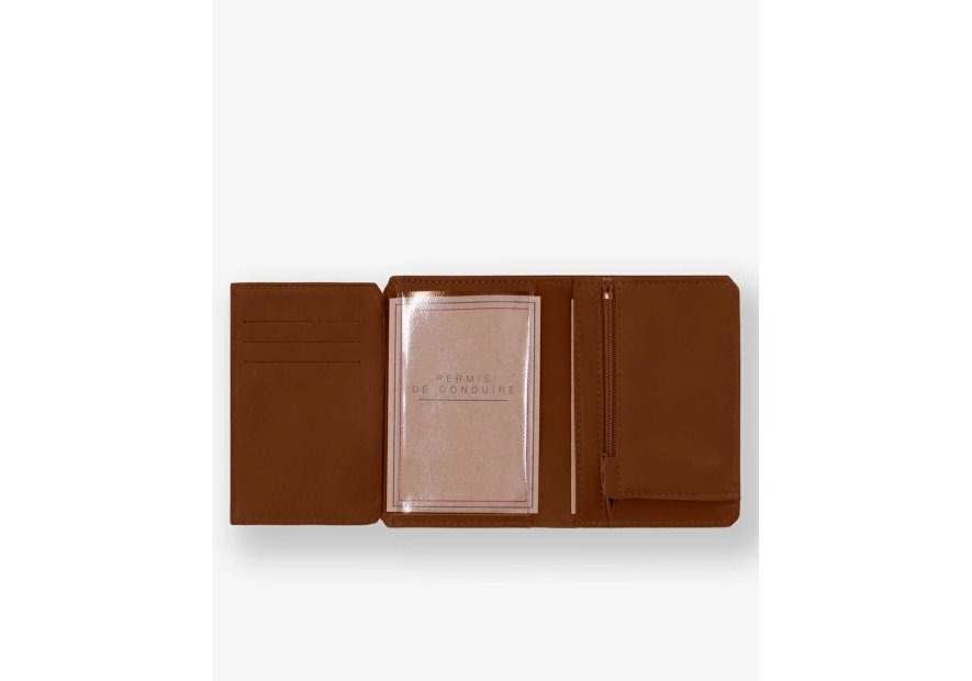 Les Ateliers Foures 949X - CUIR DE VACHETTE - FAUVE Portefeuille/Porte-cartes Portefeuilles