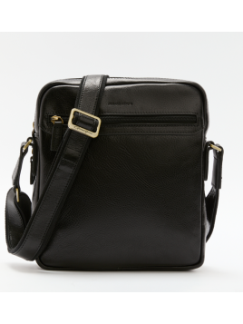 Gerard Henon 2206 - CUIR DE VACHETTE - NOIR grande sacoche porté travers henon Sac business