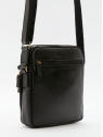 Gerard Henon 2206 - CUIR DE VACHETTE - NOIR grande sacoche porté travers henon sac-h-zip