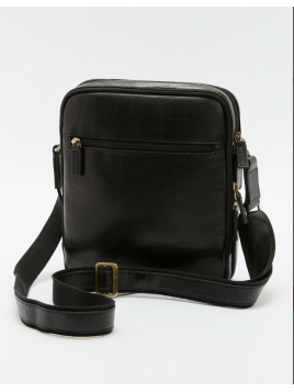 Gerard Henon 2206 - CUIR DE VACHETTE - NOIR grande sacoche porté travers henon Sac business