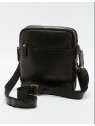 Gerard Henon 2206 - CUIR DE VACHETTE - NOIR grande sacoche porté travers henon sac-h-zip