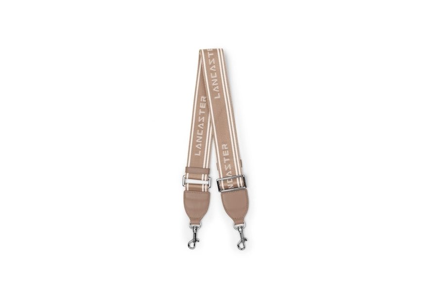 Lancaster BD-009 - NYLON - BEIGE BLANC bandoulière amovible réglable Accessoires