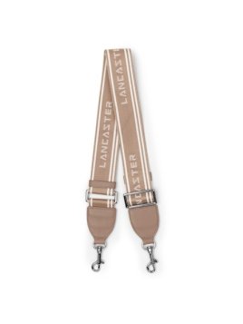 Lancaster BD-009 - NYLON - BEIGE BLANC bandoulière amovible réglable Accessoires