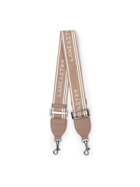 Lancaster BD-009 - NYLON - BEIGE BLANC bandoulière amovible réglable bandouliere