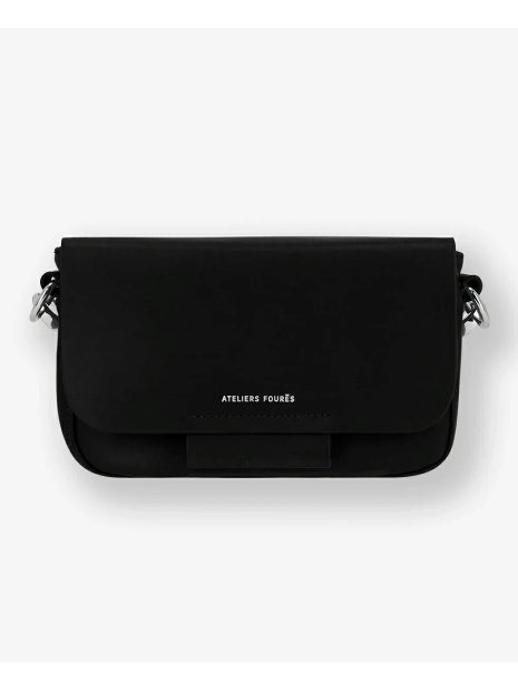 Les Ateliers Foures H200 - CUIR DE VACHETTE - NOIR sac à rabat calista sacs-a-mains