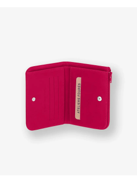 Les Ateliers Foures B56 - CUIR DE VACHETTE - HIBISCU porte monnaie baroudeurse nemesis dos à dos Porte-monnaie