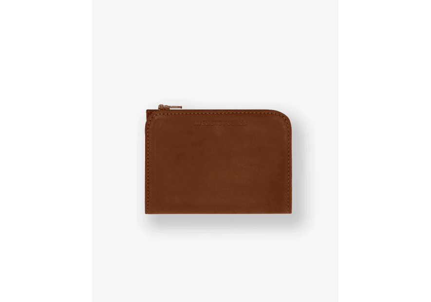 Les Ateliers Foures B56 - CUIR DE VACHETTE - FAUVE porte monnaie baroudeurse nemesis dos à dos Porte-monnaie