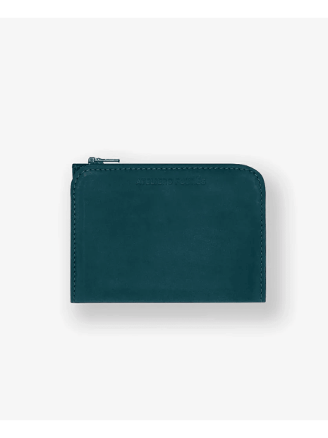 Les Ateliers Foures B56 - CUIR DE VACHETTE - PAON porte monnaie baroudeurse nemesis dos à dos porte-monnaie-femme