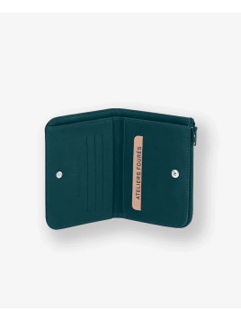 Les Ateliers Foures B56 - CUIR DE VACHETTE - PAON porte monnaie baroudeurse nemesis dos à dos Porte-monnaie