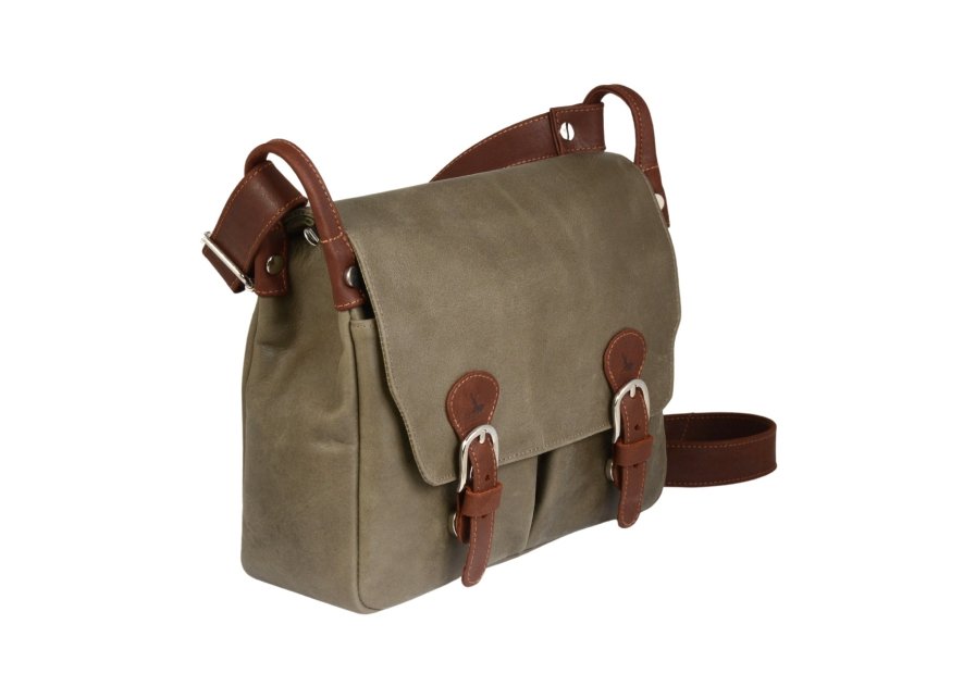 Frandi 814.05 - CUIR DE VACHETTE - KAKI sac besace camille frandi Sac business
