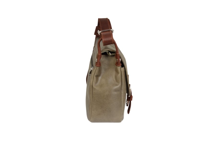 Frandi 814.05 - CUIR DE VACHETTE - KAKI sac besace camille frandi Sac business