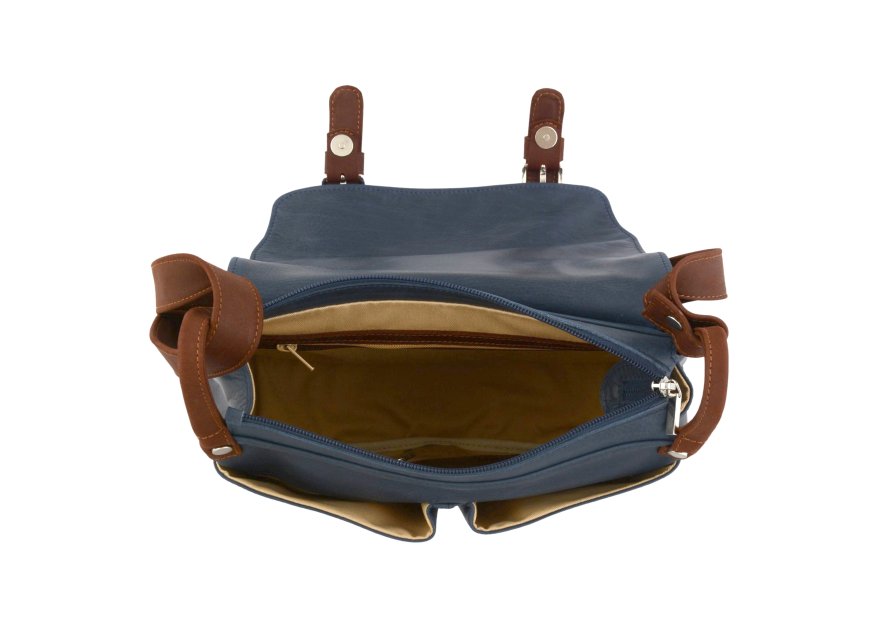 Frandi 814.05 - CUIR DE VACHETTE - MARI sac besace camille frandi Sac business