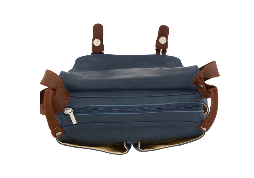 Frandi 814.05 - CUIR DE VACHETTE - MARI sac besace camille frandi Sac business