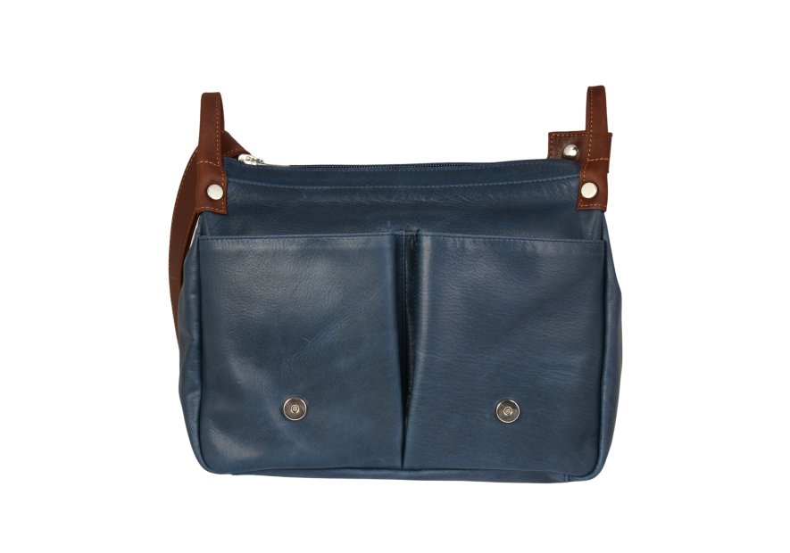 Frandi 814.05 - CUIR DE VACHETTE - MARI sac besace camille frandi Sac business