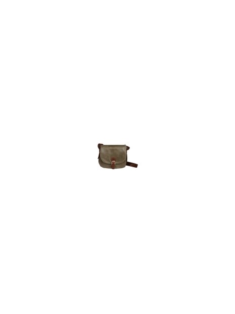 Frandi 810.05 - CUIR DE VACHETTE - KAKI sac besace arrondi m fanny sacs-a-mains
