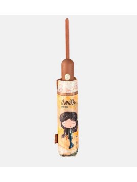 Anekke 38483-102 - POLYESTER - MARRON parapluie pliant auto peace and love Petite maroquinerie