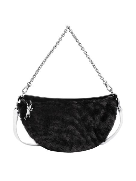 Longchamp 10224HFB - SHEARLING - NOIR sac porté épaule fourrure Sac business
