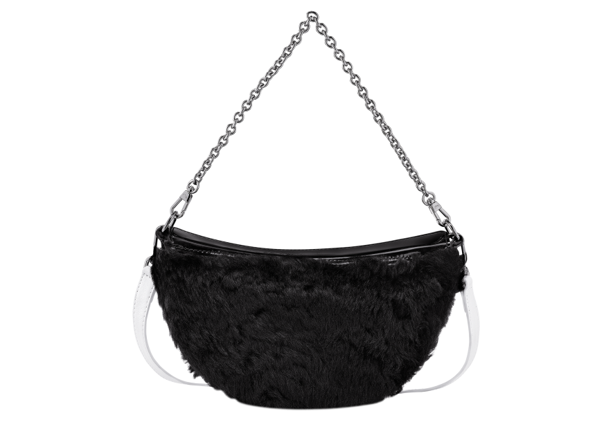 Longchamp 10224HFB - SHEARLING - NOIR sac porté épaule fourrure Sac business
