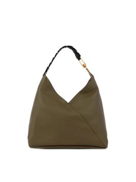 Lancel A12510 - CUIR DE VACHETTE - KAKI sac hobo besace pagode lancel Sac business