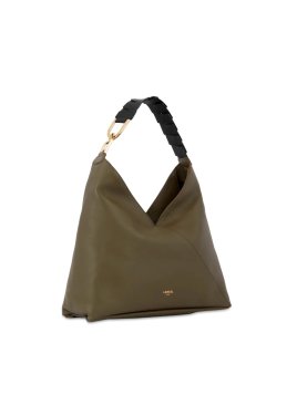 Lancel A12510 - CUIR DE VACHETTE - KAKI sac hobo besace pagode lancel Sac business
