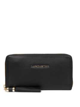 Lancaster 172-12 - CUIR DE VACHETTE - NOIR portefeuille femme complet mademoiselle ana