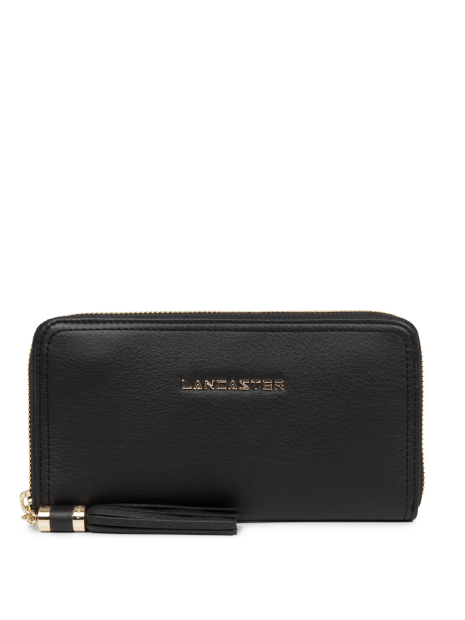 Lancaster 172-12 - CUIR DE VACHETTE - NOIR portefeuille femme complet mademoiselle ana pmpb-femme