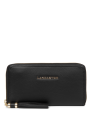 Lancaster 172-12 - CUIR DE VACHETTE - NOIR portefeuille femme complet mademoiselle ana pmpb-femme