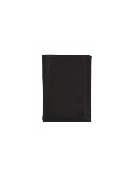Frandi 265/5 - CUIR DE VACHETTE - NOIR portefeuille homme deux volets zip authentic