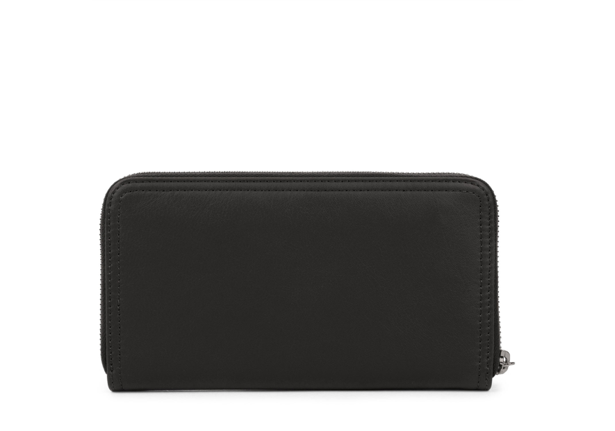 Lancaster 172-12 - CUIR DE VACHETTE - NOIR portefeuille femme complet mademoiselle ana