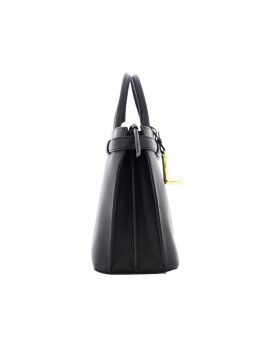 Lancel A13528 - CUIR DE VACHETTE - NOIR faubourg de lancel porté main m Sac porté main