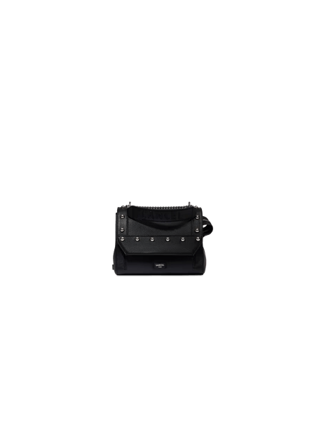 Lancel A13380 - CUIR DE VACHETTE - NOIR porté travers ninon de lancel sacs-a-mains
