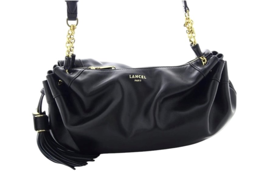 Lancel A13355 - CUIR DE VACHETTE - NOIR maballe besace Sac business